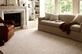 The “Chris Loves Julia” rug is from Loloi, a preferred source of interior designers for mid-priced options.