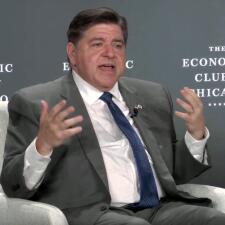 Pritzker dismisses property tax break for Bears at forum, urges action on transit fix: ‘We all have to pay’