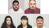 Five Lake County inmates housed in the McHenry County jail are charged in a jail fight. They include (top row from left) Javier Franco, Eduardo Garcia, (bottom row from left) Felix E. Guadarrama, Yahir A. Torrecilla and Gabriel J. Rivera.