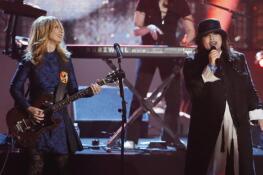 Rock &amp; Roll Hall of Famers Nancy, left, and Ann Wilson of Heart bring their “Royal Flush Tour” to Rosemont’s Allstate Arena Friday, May 17, with opener Cheap Trick.