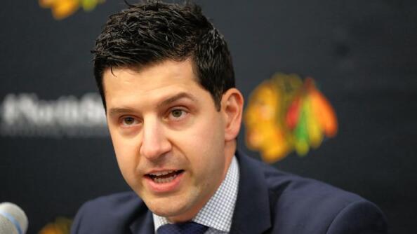 Kyle Davidson is the Chicago Blackhawks’ new general manager.