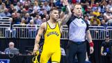 The University of Michigan's Austin Gomez, a Glenbard North graduate, earned an 11-7 win over Arizona State's Kyle Parco at 149 pounds in the March 23 semifinals of the men's NCAA Division I Wrestling Championships in Kansas City, Mo. Gomez finished second for his second All-America finish.