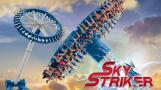 Six Flags Great America in Gurnee is debuting its new massive pendulum thrill attraction, Sky Striker, this spring.