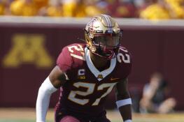 Minnesota defensive back Tyler Nubin, a St. Charles North graduate, is expected to be one of the first defensive backs selected in this week’s NFL draft.
