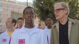 Mal (Bill Nighy), right, takes on coaching England’s homeless soccer team, with star player Vinny (Micheal Ward), a down-on-his-luck dad who also happens to be an immensely talented player, in "The Beautiful Game."