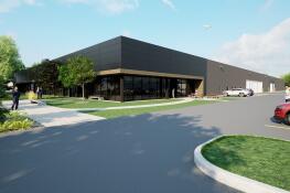 Nicholas &amp; Associates and Parenti &amp; Raffaelli Ltd. will be sharing a space formerly occupied by Makita USA Inc., at 1450 Feehanville Drive in Mount Prospect’s Kensington Business Center. This rendering shows planned improvements to the building.