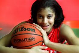 While playing basketball at Naperville Central, Candace Parker was a nationally known superstar.