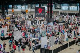 The Artist Alley at C2E2, seen here in 2023, is one of the event's most popular attractions.
