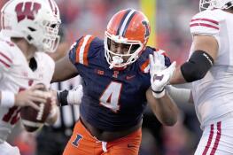 Illinois defensive lineman Jer'Zhan Newton could be a choice for the Bears if they trade down with the No. 9 overall pick in Thursday’s NFL draft.