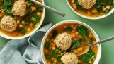 Vegetable Soup With Chickpeas, Matzo Balls and Herbs delivers all the satisfaction of chicken soup with matzo balls, minus the chicken.