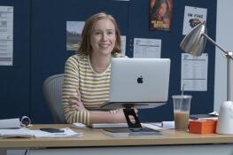 Alt-comedy writer Ava Daniels (Hannah Einbinder) returns for Season 3 of “Hacks,” which premiered Thursday on Max after a two-year hiatus.