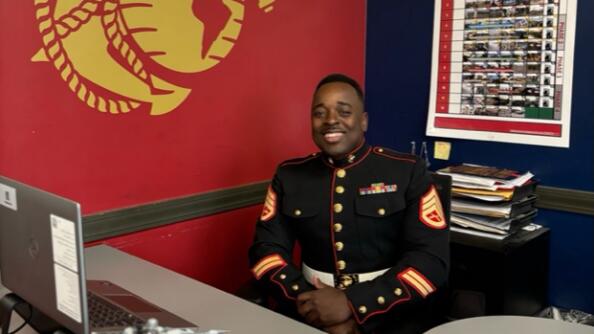 Marines Staff Sgt. Sauveur Ralph, who oversees the recruiting stations in Naperville, St. Charles and Aurora, wants to get the word about about the Marines’ Delayed Entry Program.