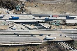Work continues on widening the Central Tri-State tollway. The Illinois tollway is developing a new capital program.