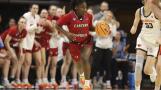 Eastern Washington guard Alexis Pettis (1) brings the ball up court during a first-round college basketball game against Oregon State in the women's NCAA Tournament in Corvallis, Ore., Friday, March 22, 2024. (AP Photo/Amanda Loman)