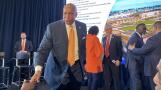 Chicago Bears President and CEO Kevin Warren announced plans for a new publicly owned stadium on the Chicago lakefront during a Wednesday, April 24 event at Soldier Field.