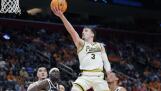 Purdue guard Braden Smith (3) makes a layup during the second half of a Sweet 16 college basketball game against Gonzaga in the NCAA Tournament, Friday, March 29, 2024, in Detroit. (AP Photo/Paul Sancya)